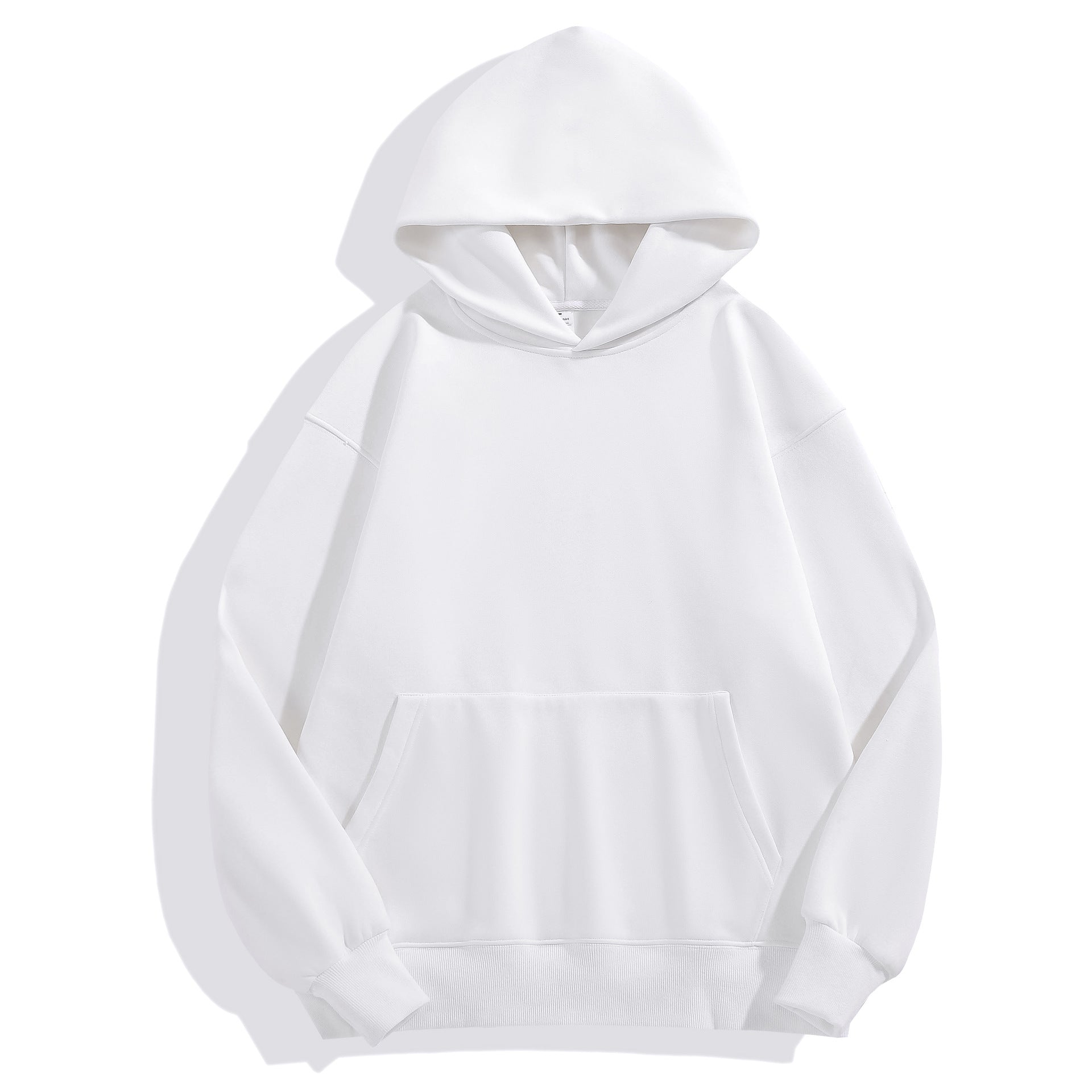 Brushed Hoodie Heavy Fashion Brand Hooded White