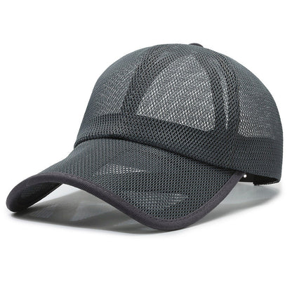 Men's And Women's Fashion Outdoor Full Mesh Breathable Hollow Baseball Hat