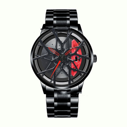 Men's And Women's Fashion Creative Wheel Waterproof Watch