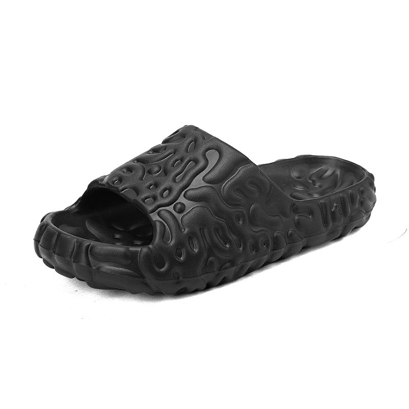 Rubber And Plastic Stepping Poop Sense Slippers Personality Lightweight Flip-flops Men