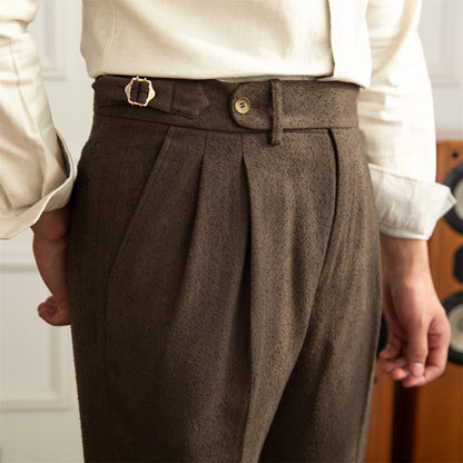 British-italian Vintage Straight Leg Slacks