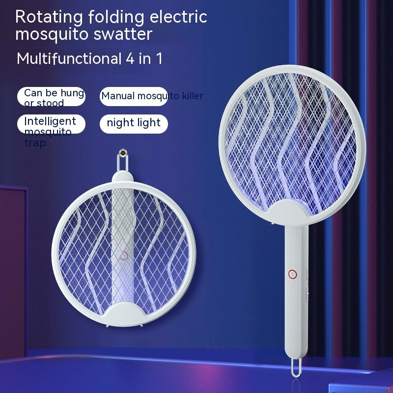 Electric Mosquito Swatter Rechargeable Household Mosquito Killer Lamp