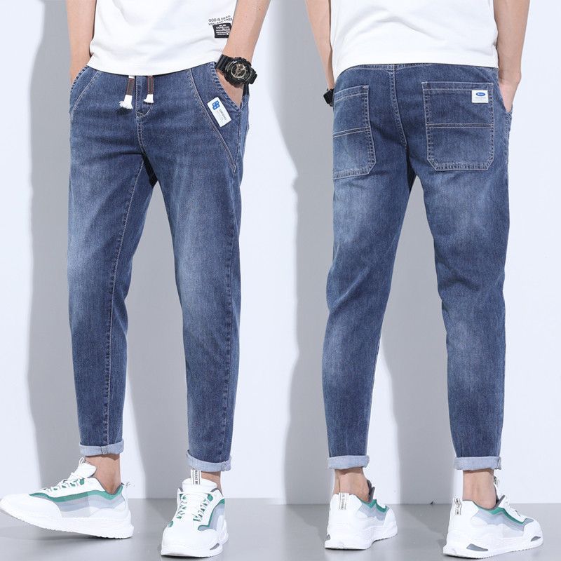 Stretch Denim Casual Men's Trousers Thin