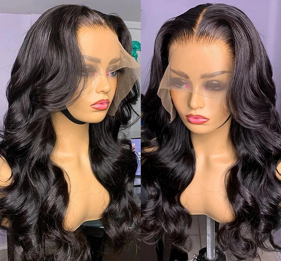 100% Natural Body Wave Lace Front Wig