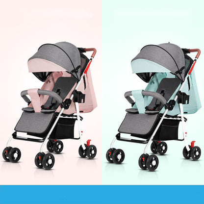 Bébé Poussette Est Portable Et Pliable