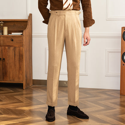 British-italian Vintage Straight Leg Slacks