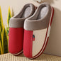 Winter Couple Cotton PU Leather Slippers Waterproof Home Indoor Keeping Cotton Slippers Wholesale