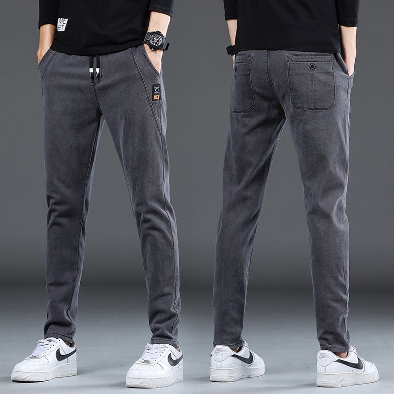 Stretch Denim Casual Men's Trousers Thin