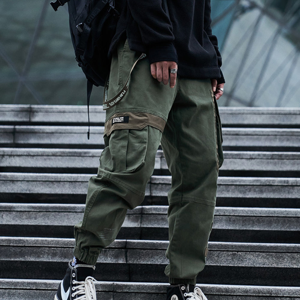 Men's Multi Pocket High Street Casual Pants