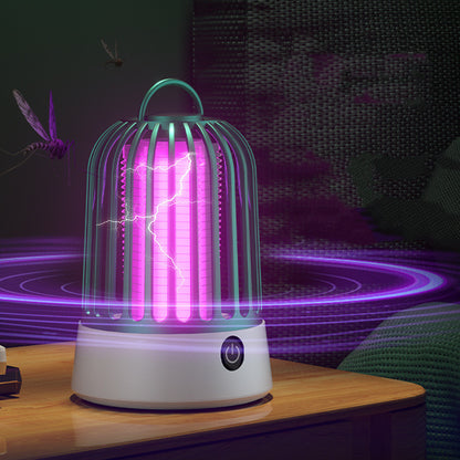 New Household Baby Mute Birdcage Electric Shock Mosquito Killer Lamp